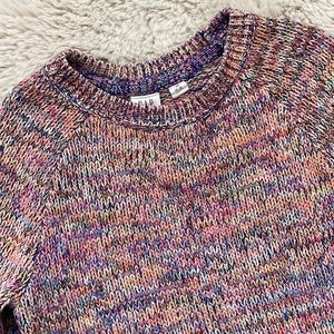 Gap Kids Multi Colored Knit Crew Neck Sweater